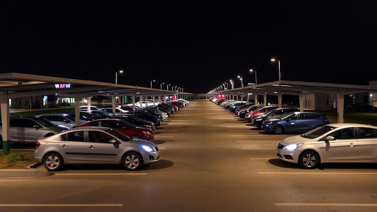 Нормы освещения открытых автомобильных парковок и паркингов
