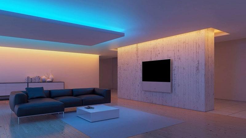 Применение светодиодной ленты при освещении помещения