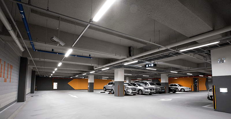 Организация освещения в подземном паркинге